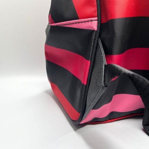 NWT KARL LAGERFELD PARIS WOMEN'S AMOUR COLORFUL STRIPED GRAPHIC BACKPACK - OS - Picture 9 of 13